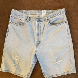Vintage distressed Levi Jean shorts